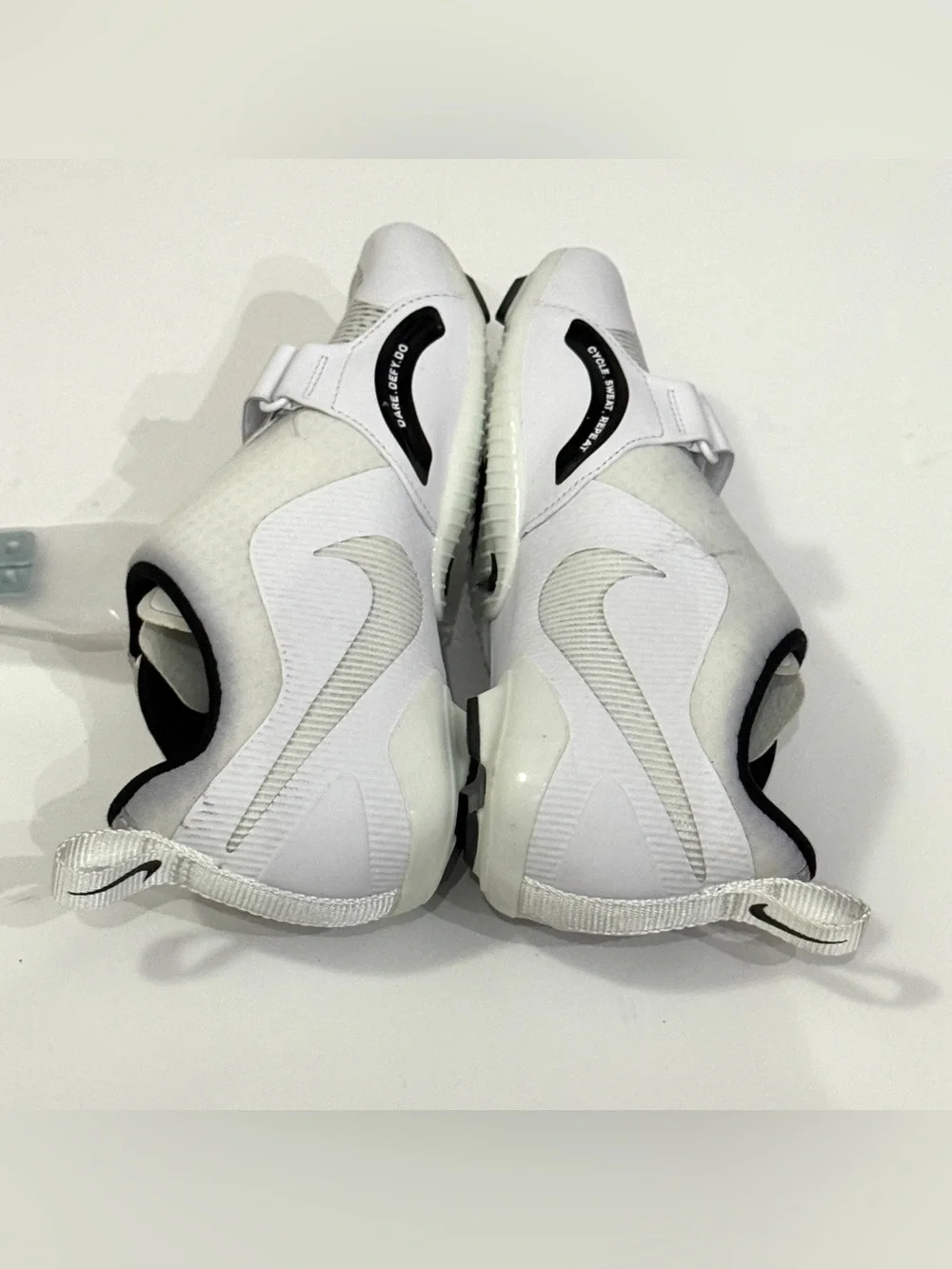 Nike SuperRep Cycle Women’s 6 White Black Indoor Cycling Shoes CJ0775-100
